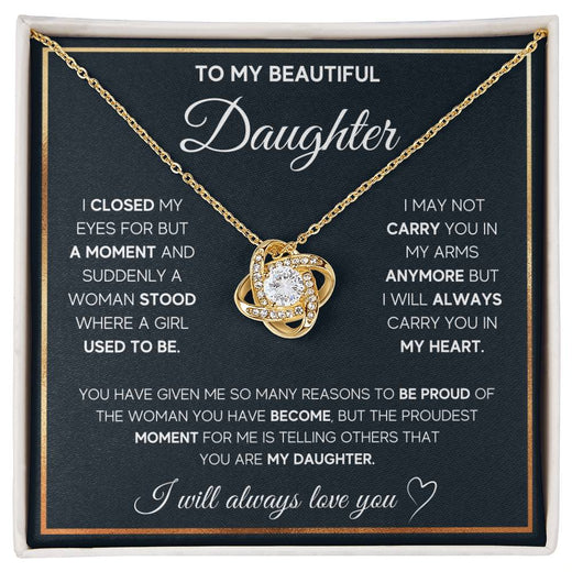 Meaningful Gift for Daughter – Love Knot Necklace She'll Treasure Forever