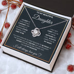 Meaningful Gift for Daughter – Love Knot Necklace She'll Treasure Forever