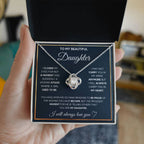 Meaningful Gift for Daughter – Love Knot Necklace She'll Treasure Forever