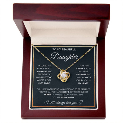 Meaningful Gift for Daughter – Love Knot Necklace She'll Treasure Forever
