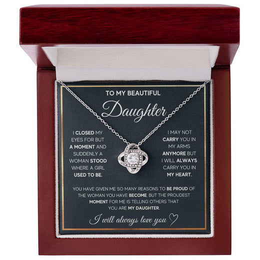 Meaningful Gift for Daughter – Love Knot Necklace She'll Treasure Forever