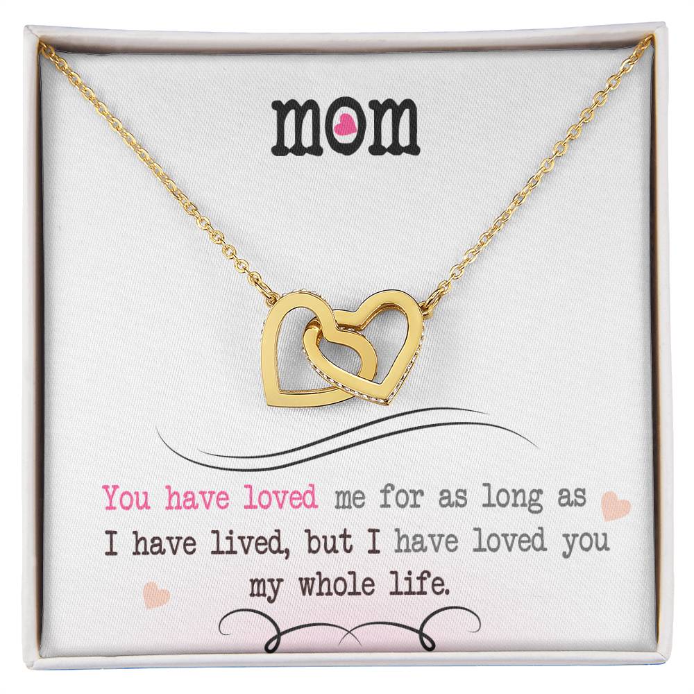 Heartfelt Gift for Mom – Interlocking Hearts Necklace