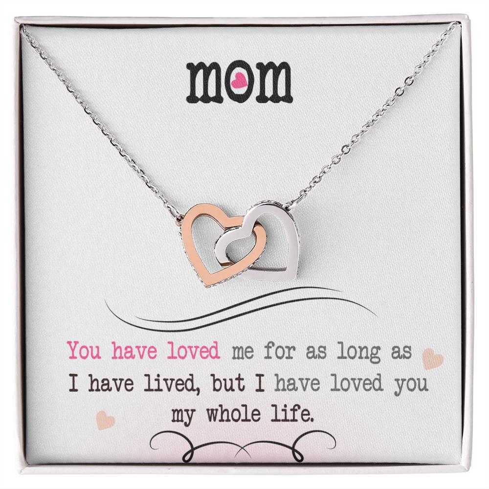 Heartfelt Gift for Mom – Interlocking Hearts Necklace